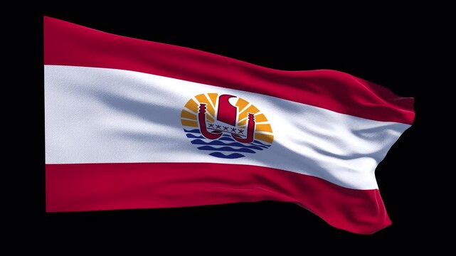 French Polynesia flag. Tahiti Oceania Pacific islands travel tourism geography, culture, politics, education, news broadcasts, and digital uses such as website headers and online presentations.