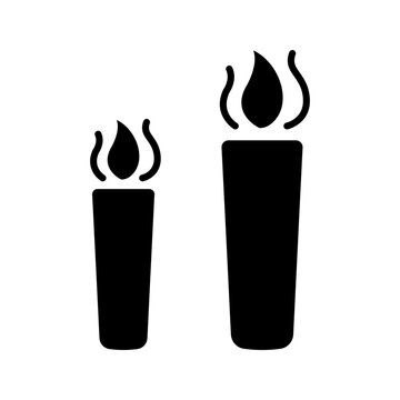 B52 cocktail icon. Food and cocktails filled symbol. Black and white.