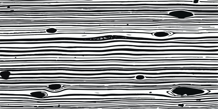 Surface texture of wood grain in black and white with dark knots wood pattern organic pattern abstract background close up material monochrome