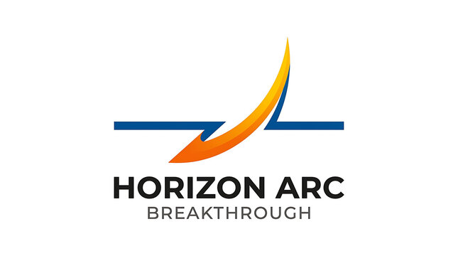 Modern Abstract Arc Representing Breakthrough Success