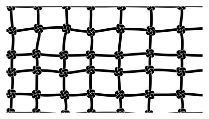 Knotted rope grid pattern for nautical mesh background vector illustration © Camel