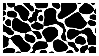 Abstract organic blob shapes pattern with liquid camouflage texture vector art © Camel