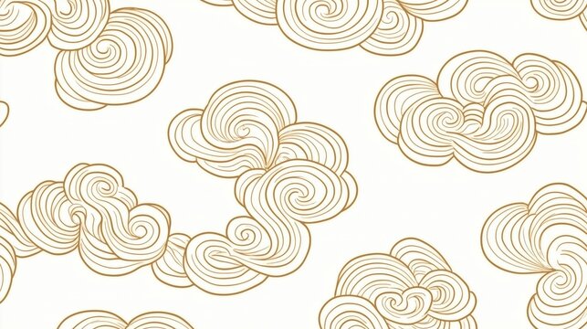 Golden swirling cloud pattern