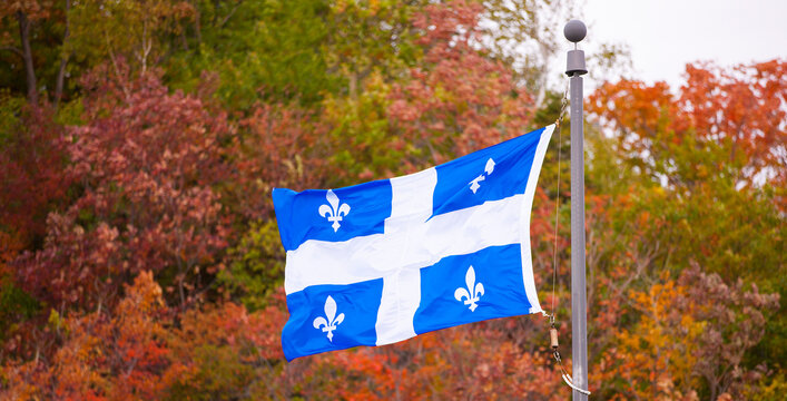 The Fleur de Lys Quebec's provincial flag.
