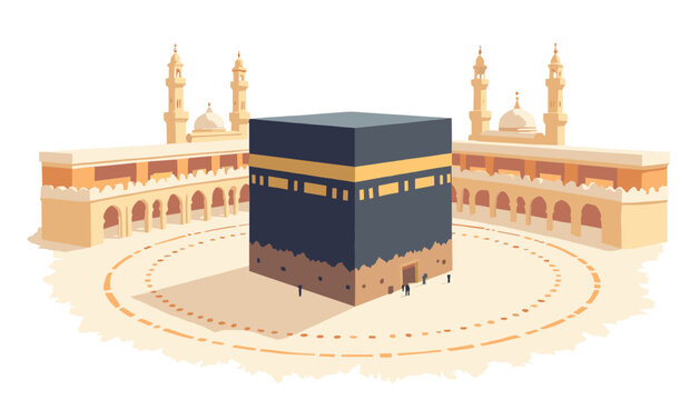Hajj pilgrimage Kaaba tawaf circumambulation path