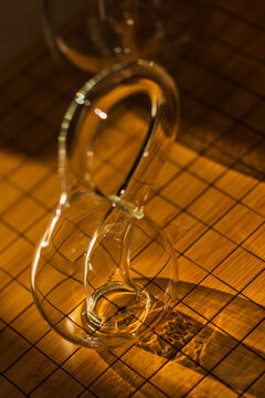 Glass Klein bottle with caustics