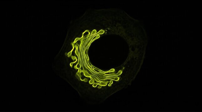 Golgi Apparatus Ribbon Structure Immunofluorescence Confocal