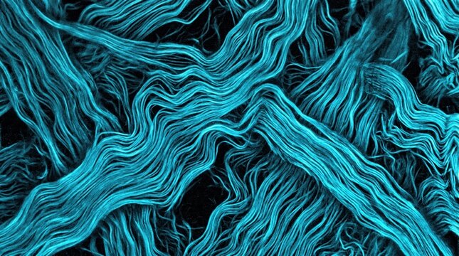 Collagen Fiber Matrix in Connective Tissue SHG Imaging