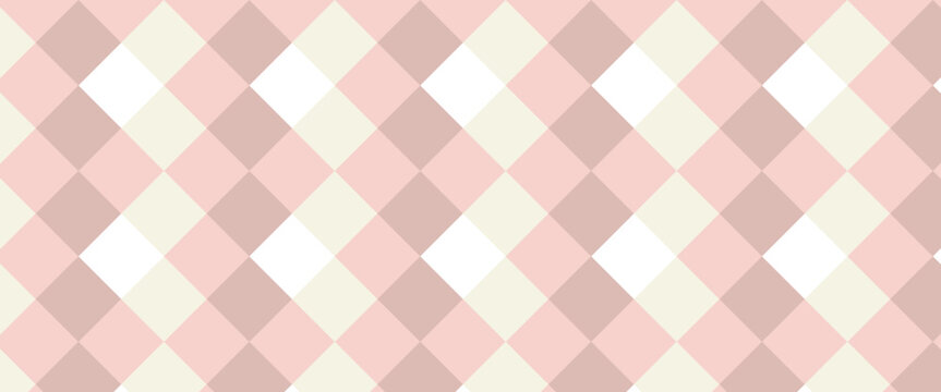 Pink and white geometric diamond pattern background