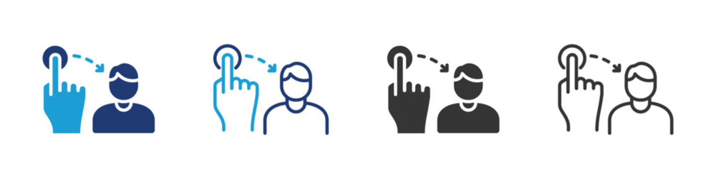 Touchpoint icon set collection multi-style.