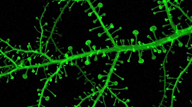Neuronal Dendrite Spine Morphology Confocal Z-Stack