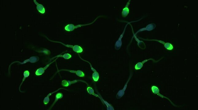Acrosome Reaction Capacitated Sperm Fluorescence Live Imaging