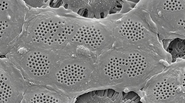 Liver Sinusoid Endothelium Fenestrae SEM En Face View