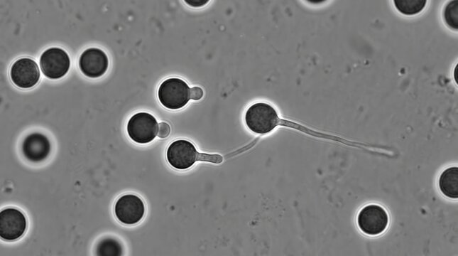 Spore Germination Aspergillus Conidium Germling Phase Contrast