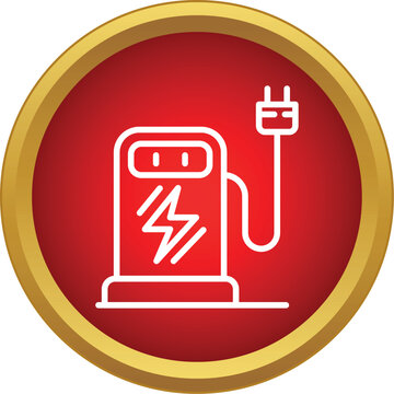 Ev charging station symbol representing clean energy and eco friendly transportation