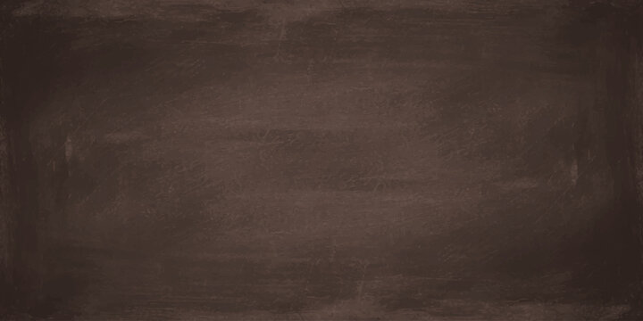 Brown blackboard background with subtle chalk smudges and texture. A dark brown textured blackboard background featuring subtle white chalk smudges and eraser streaks