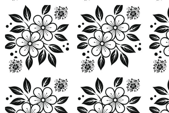 flower triangle pattern design, background with elegant golden vector design