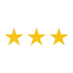 Fototapeta premium Three Star Silhouette Vector Image