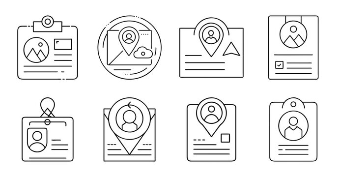 Flat icons set of travel and document services - Colorful flat icons depicting travel services, documents, and safety symbols for web and app design.