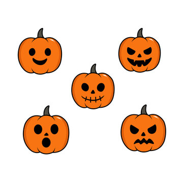 Pumkin emoticon set