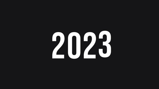 Calendar scrolling 2020 to 2027, 4K video Calendar Year
