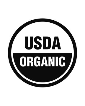 USDA organic seal black logo