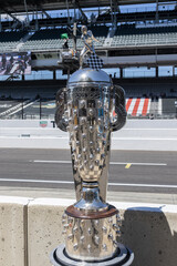 Fototapeta premium Borg-Warner Trophy at Indianapolis Motor Speedway. The Borg-Warner Trophy is awarded to the winner of the Indianapolis 500.
