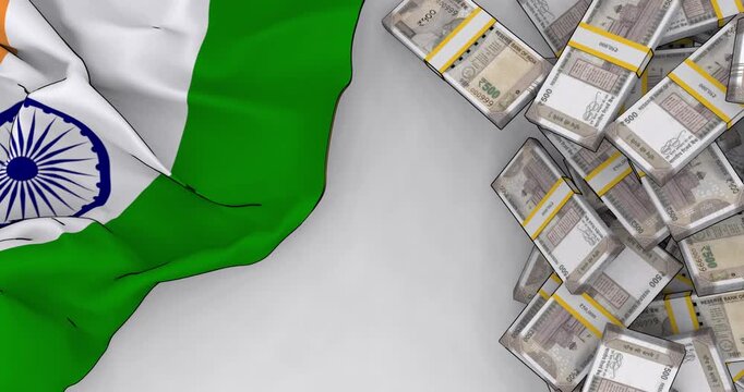 Indias economy rupee notes national flag finance growth