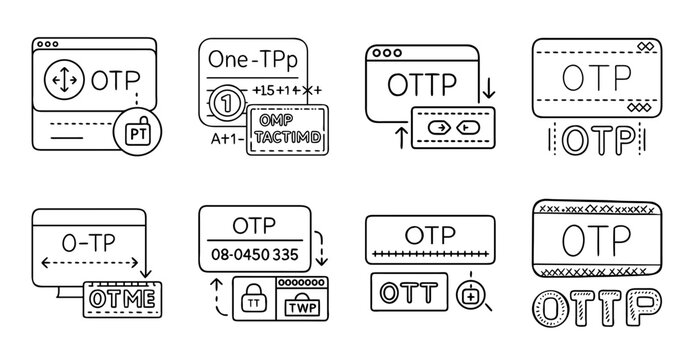 Isometric office equipment and technology icons - Colorful isometric icons of office tech including printer, fax, modem, and computer devices in a clean style.