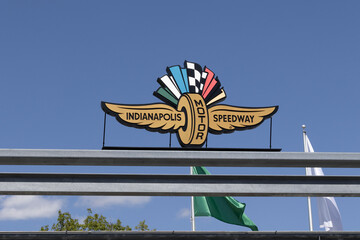 Obraz premium Indianapolis Motor Speedway logo. Home of the Indianapolis 500, IMS is the Racing Capital of the World.