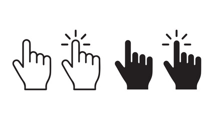 Fototapeta premium Hand click icon