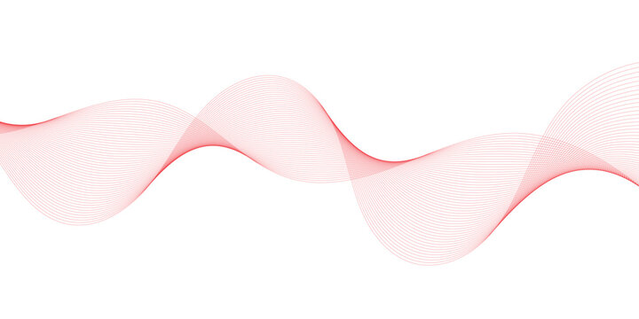 Abstract Vector Background with Hand Drawn Wavy Shapes, Fluid Lines and Modern Minimal Design Elements