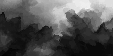 Grunge World Map with Cloudy Mountain Landscape and Snowy Peaks © Naem