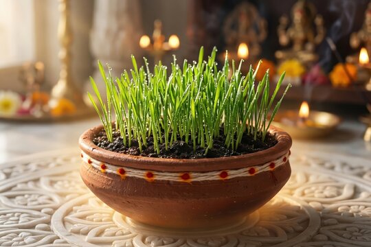 Sacred Javara Pot &ndash; Gauri Vrat Ritual