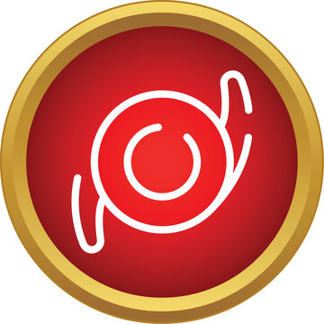 Intraocular lens symbol representing cataract surgery ophthalmology