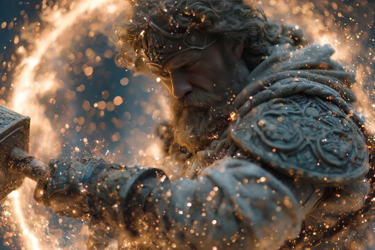 Thunder God Awakening Inspired by Thor and Perun