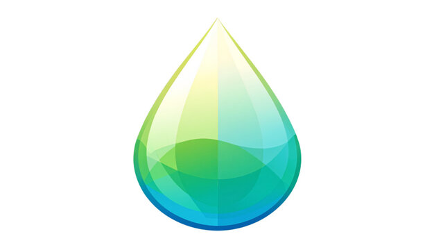 Water drop vector illustration simple raindrop liquid droplet ecology nature conservation drink mineral hydration purity outline icon