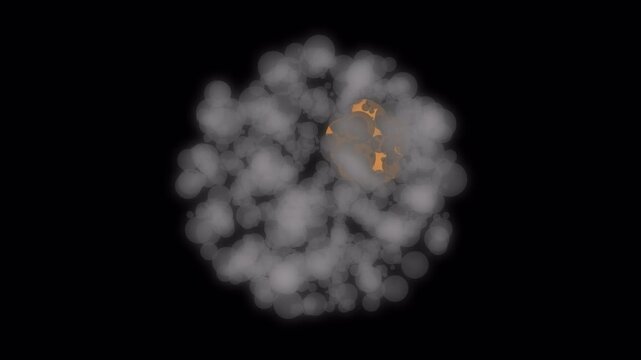 2d vfx explosion transparent backgorund with alpha channel