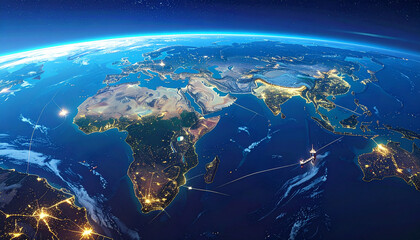 Blue Planet Earth from Orbit