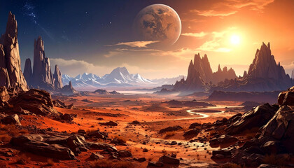 Fantasy Desert Planet
