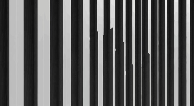 Abstract Black and White Vertical Stripes Pattern with Textured Overlay