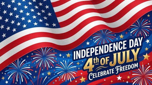 Independence day 4th of july celebrate freedom patriotic american flag fireworks