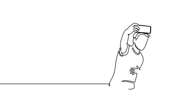Continuous one line people group art drawing single business couple. Group people team vector diverse together award friendship talking office women concept meeting happy different guy sales character