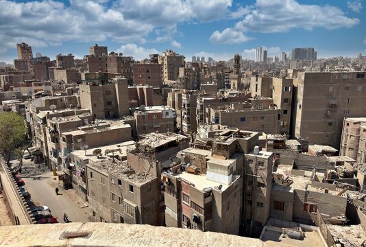 A view from one of the old quarters of Cairo, the capital of Egypt.