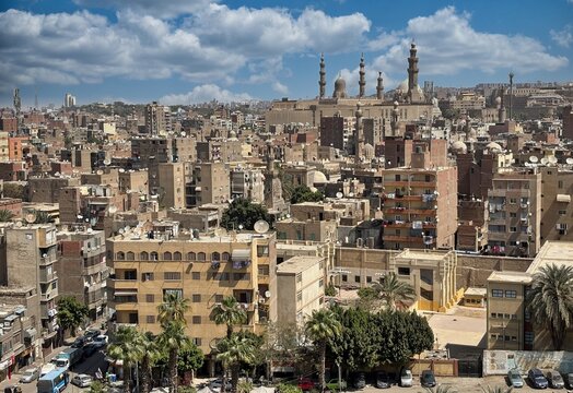 A view from one of the old quarters of Cairo, the capital of Egypt.