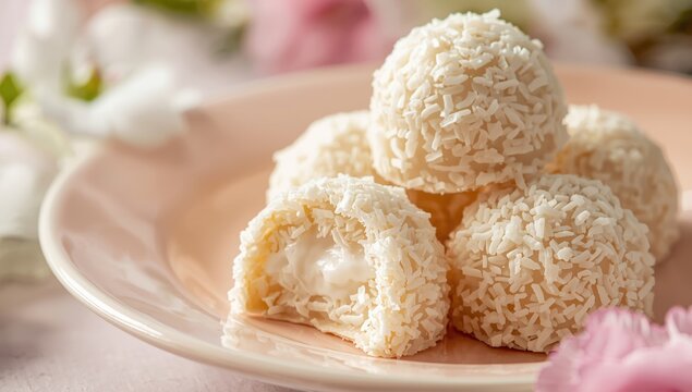 Coconut sweets in detail