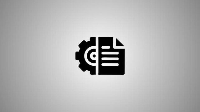 Concept of development and documentation represented by 3d icons in motion