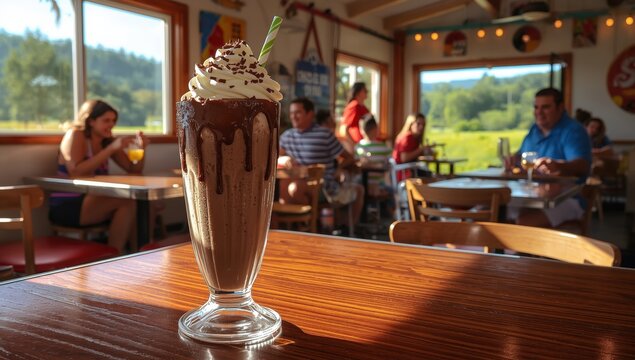 Milkshake at the diner
