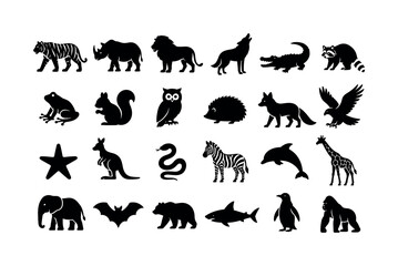 Naklejka premium Genetic Testing Research. Solid glyph icon set of genome science, DNA testing, and laboratory investigation: DNA helix, chromosome, microscope, blood sample, saliva tube, hair strand, petri dish, lab