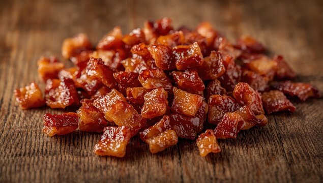 crispy bacon pieces